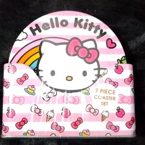 Hello Kitty Pink coaster set